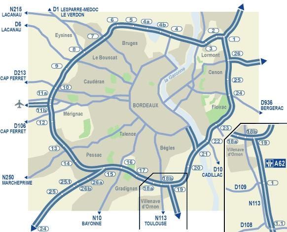 Bordeaux yol haritası