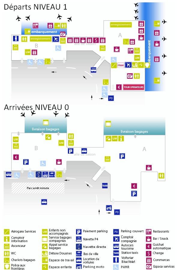 Bordeaux havaalanı terminal göster