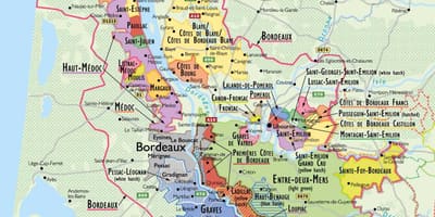 Bordeaux şarap rota haritası 