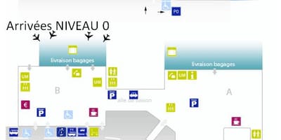 Bordeaux Havalimanı harita
