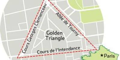 Bordeaux altın üçgeni haritası 