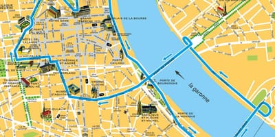 Bordeaux Anıtı haritası