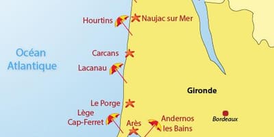 Bordeaux beach haritası